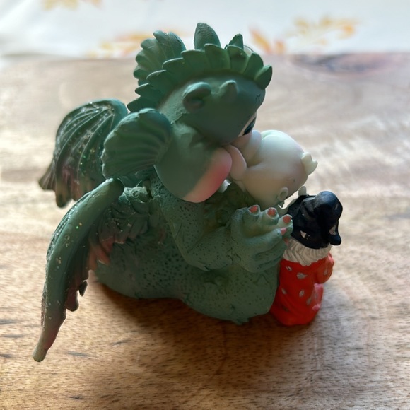 Whimsical Wizard and Dragon with A Staff & Crystal Ball Vintage - Picture 5 of 12